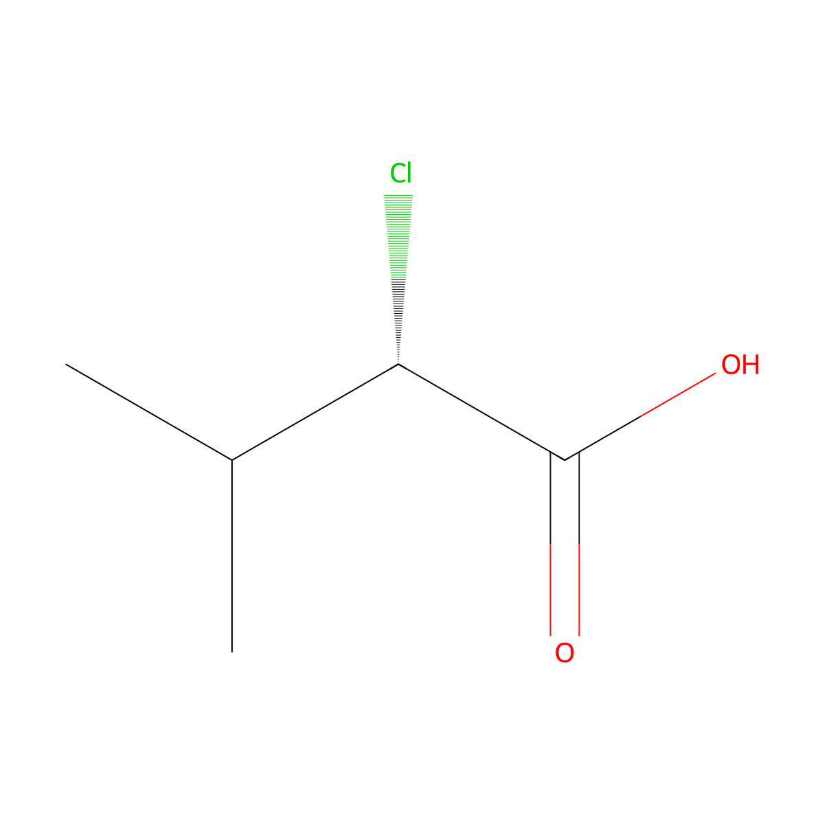 (2S)-2-Chloro-3-methylbutanoic acid molecular structure, CAS 26782-74-1