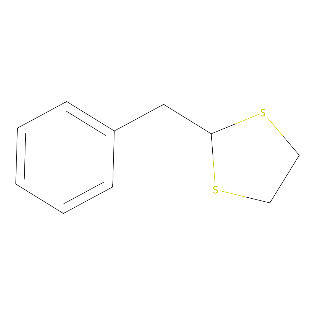 2-Benzyl-1,3-dithiolane molecular structure, CAS 26785-74-0