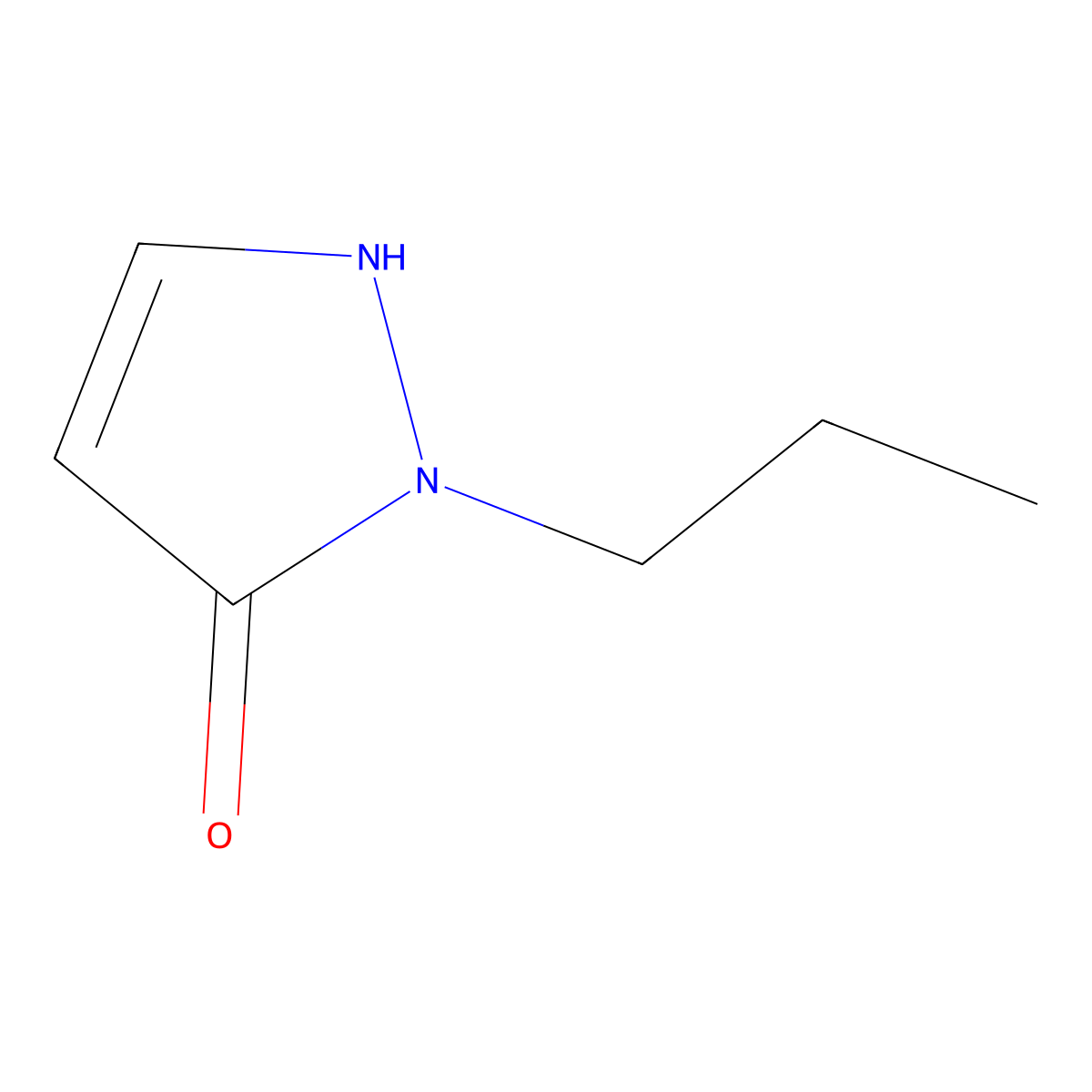 1-propyl-1H-pyrazol-5-ol molecular structure, CAS 267882-20-2