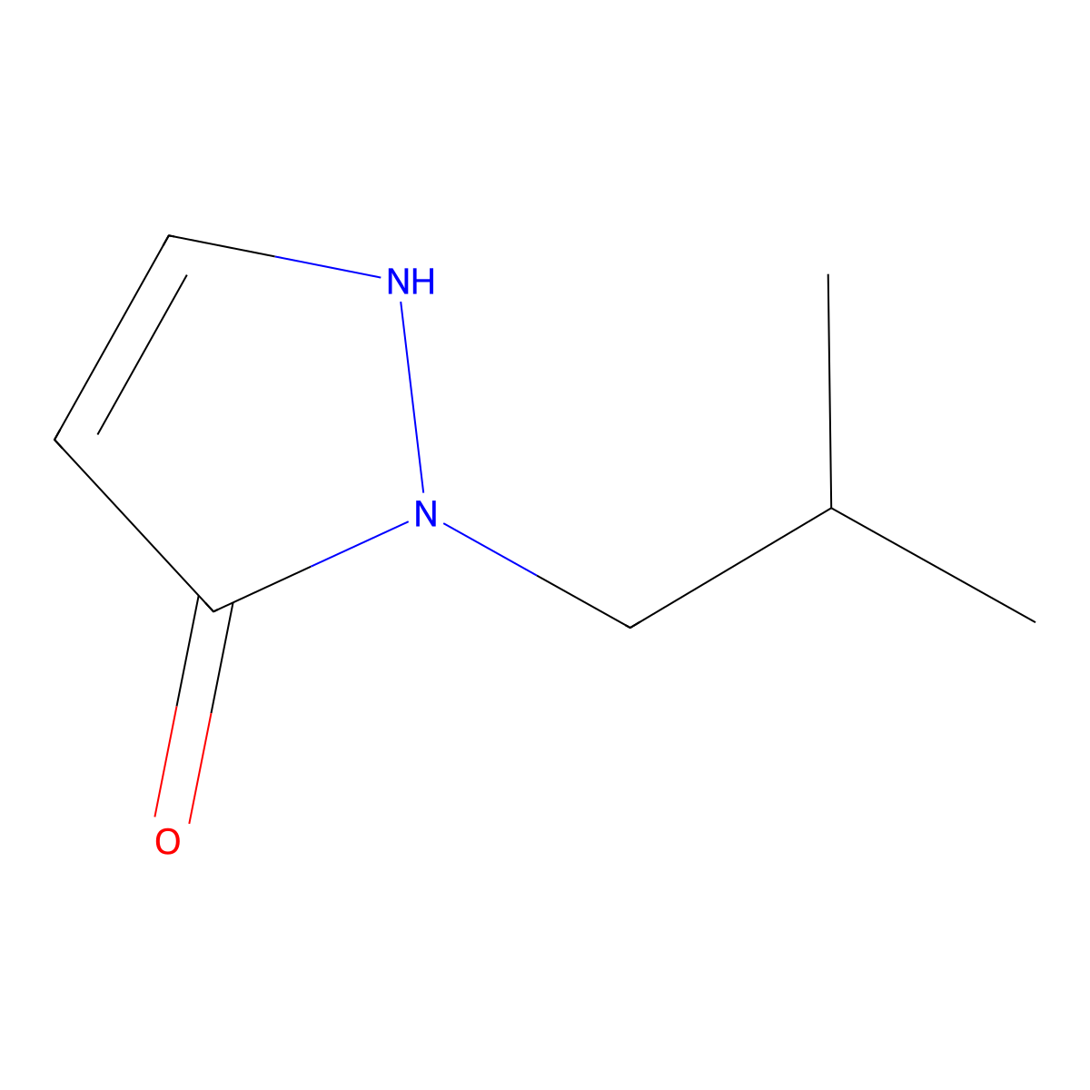 1-(2-Methylpropyl)-1h-pyrazol-5-ol molecular structure, CAS 267882-22-4