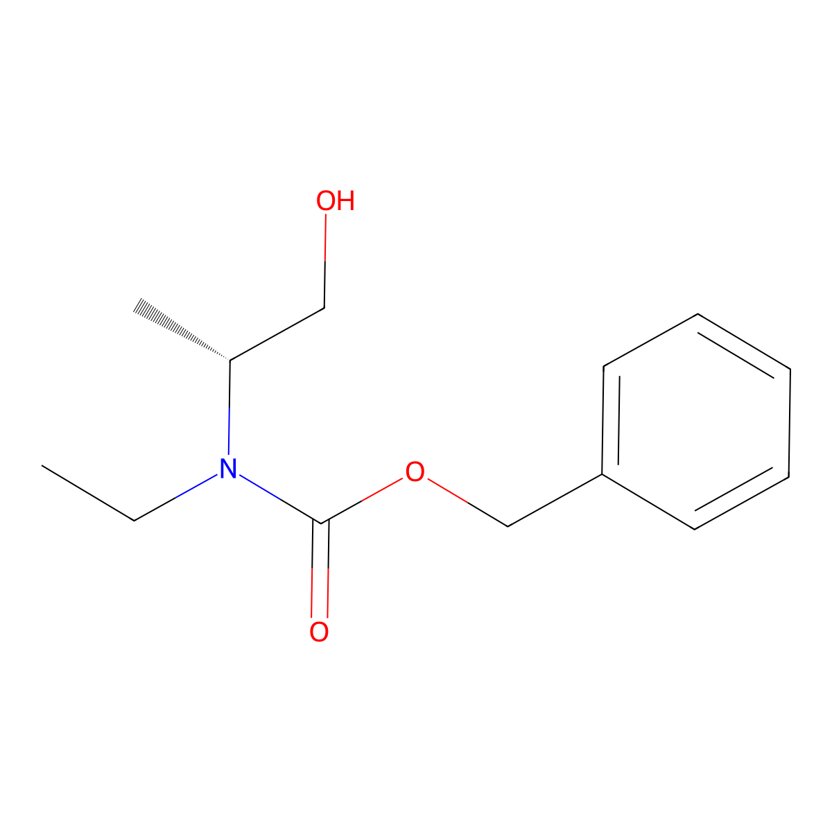 benzyl N-ethyl-N-[(2R)-1-hydroxypropan-2-yl]carbamate molecular structure, CAS 2679802-27-6