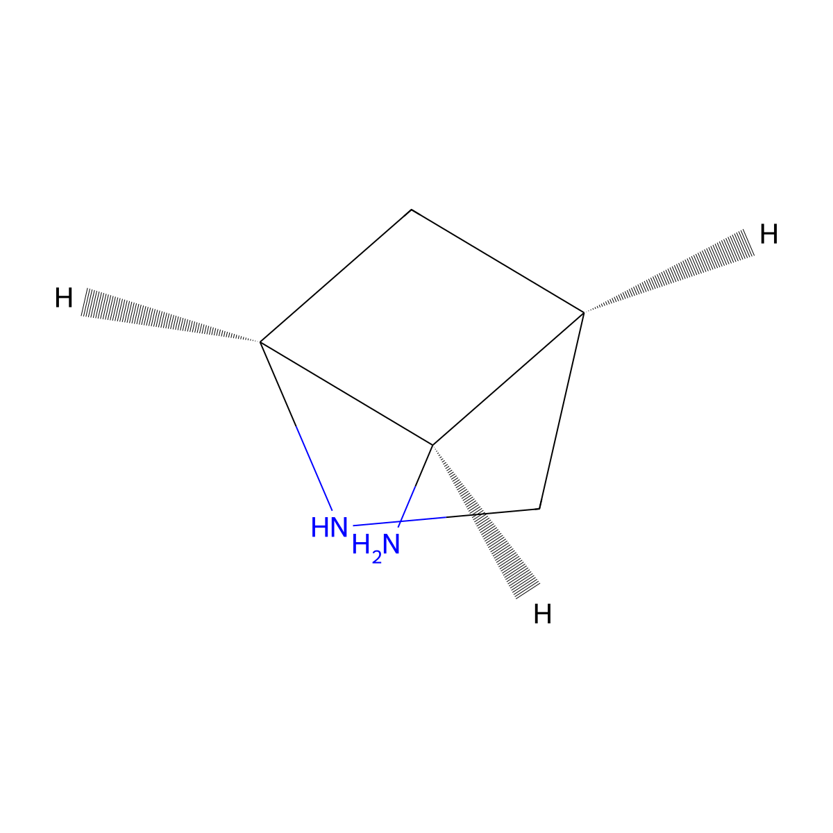rac-(1R,4R,5S)-2-azabicyclo[2.1.1]hexan-5-amine molecular structure, CAS 2679802-30-1