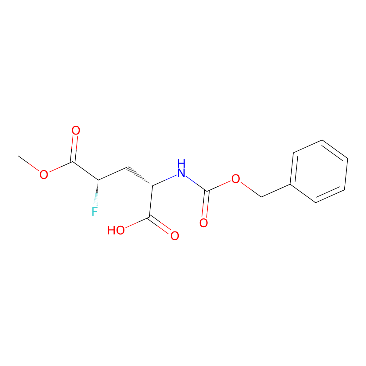 (2S,4S)-2-{[(benzyloxy)carbonyl]amino}-4-fluoro-5-methoxy-5-oxopentanoic acid molecular structure, CAS 2679802-36-7