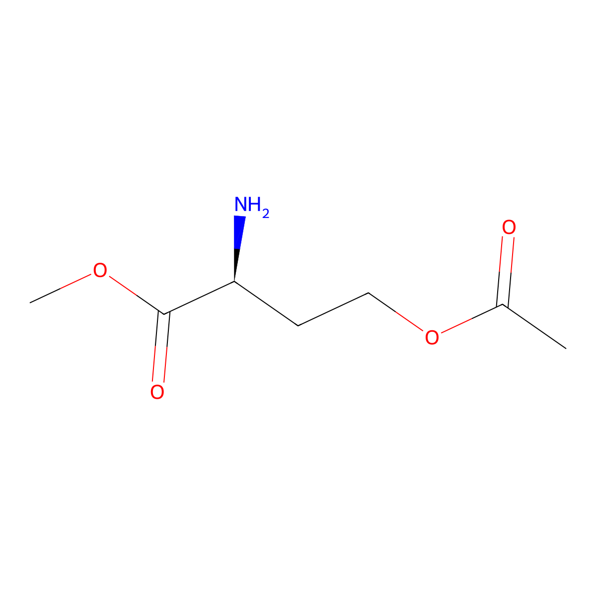 methyl (2S)-4-(acetyloxy)-2-aminobutanoate molecular structure, CAS 2679802-86-7