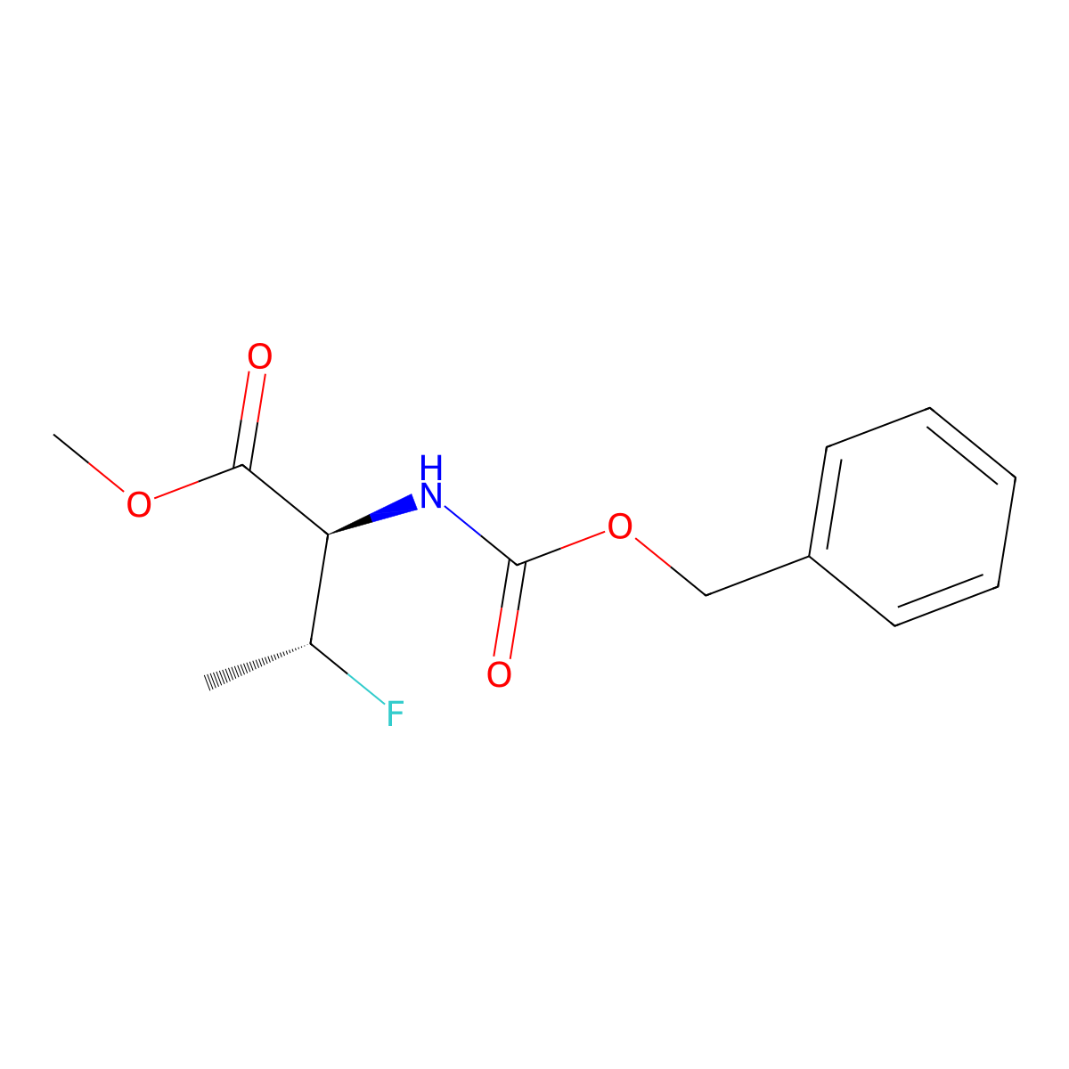 methyl (2R,3R)-2-{[(benzyloxy)carbonyl]amino}-3-fluorobutanoate molecular structure, CAS 2679805-17-3