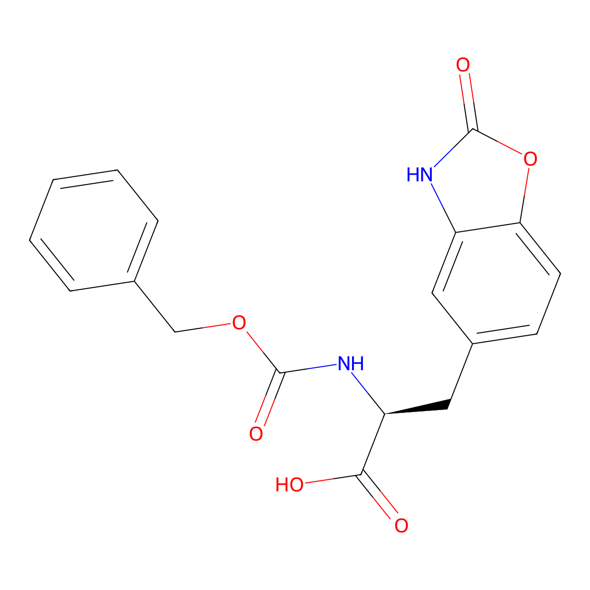 (2S)-2-{[(benzyloxy)carbonyl]amino}-3-(2-oxo-2,3-dihydro-1,3-benzoxazol-5-yl)propanoic acid molecular structure, CAS 2679806-71-2