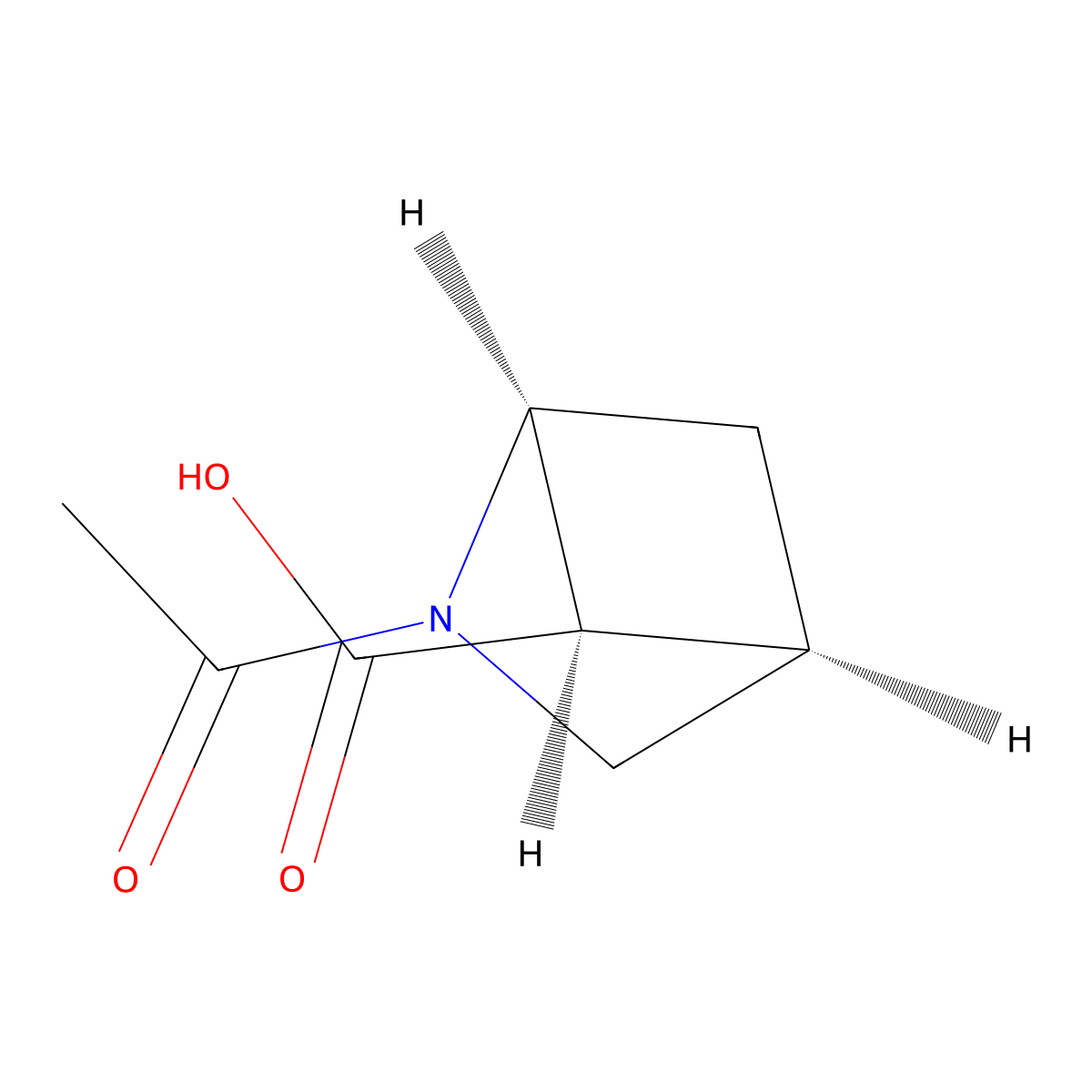 rac-(1R,4S,5S)-2-acetyl-2-azabicyclo[2.1.1]hexane-5-carboxylic acid molecular structure, CAS 2679808-17-2