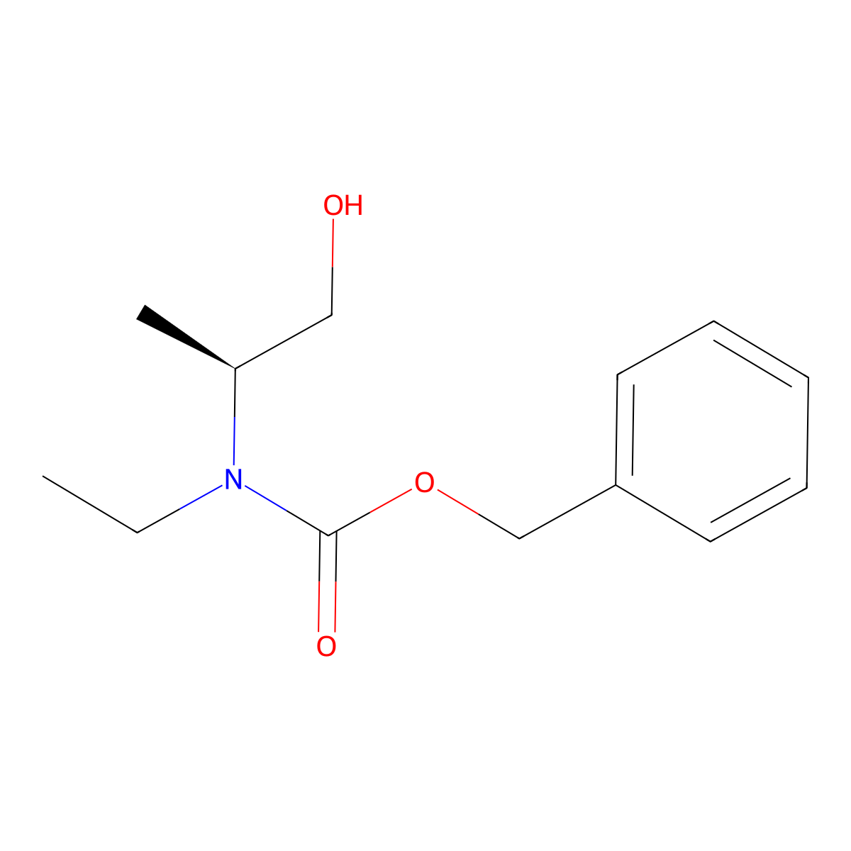 benzyl N-ethyl-N-[(2S)-1-hydroxypropan-2-yl]carbamate molecular structure, CAS 2679808-58-1