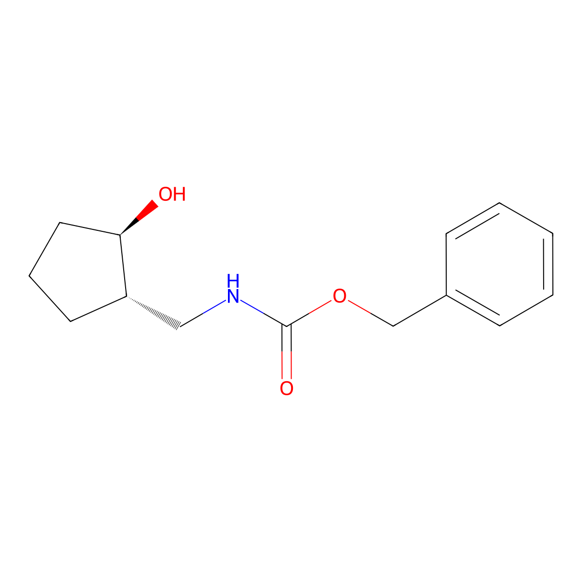 benzyl N-{[(1S,2R)-2-hydroxycyclopentyl]methyl}carbamate molecular structure, CAS 2679809-25-5