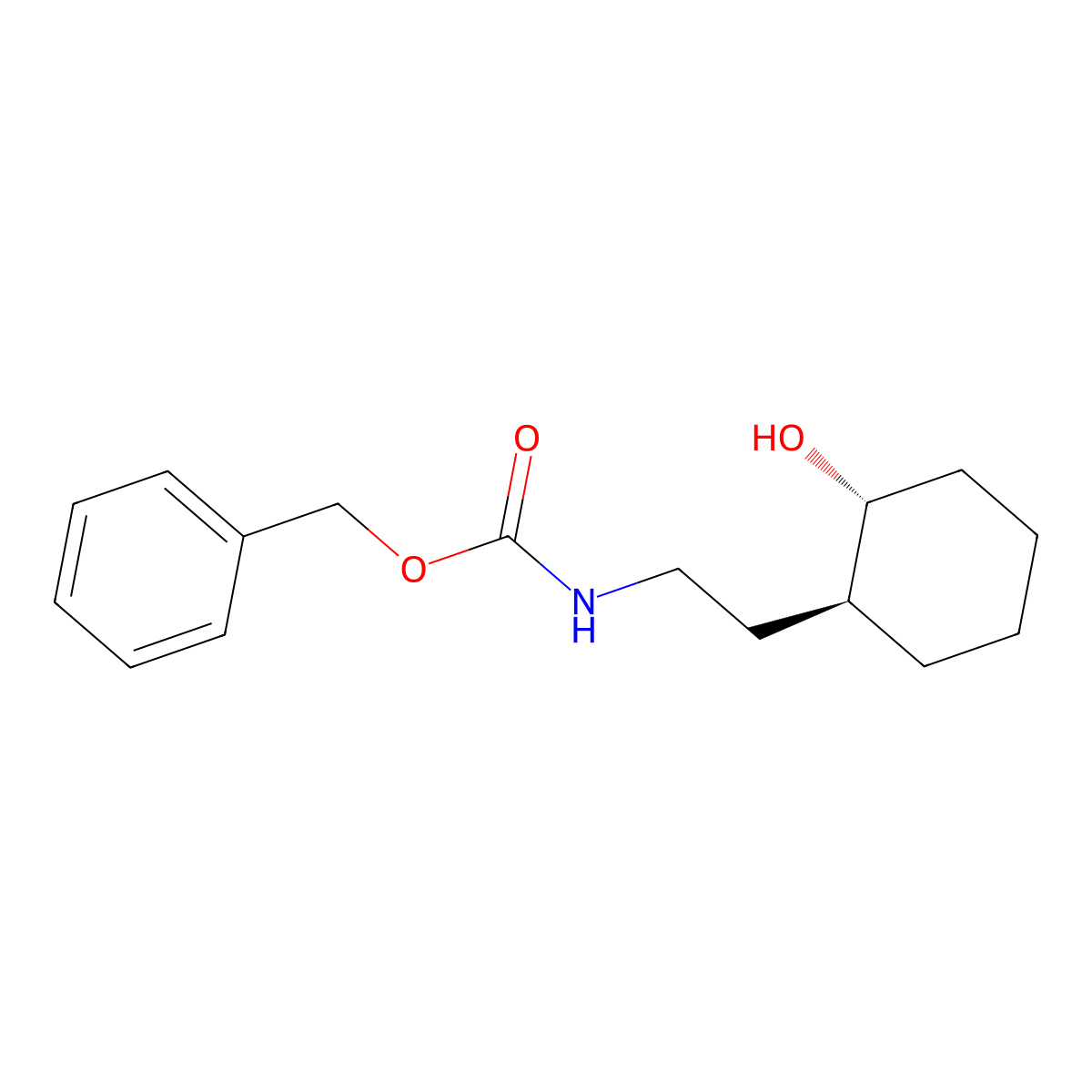 rac-benzyl N-{2-[(1R,2S)-2-hydroxycyclohexyl]ethyl}carbamate molecular structure, CAS 2679809-54-0