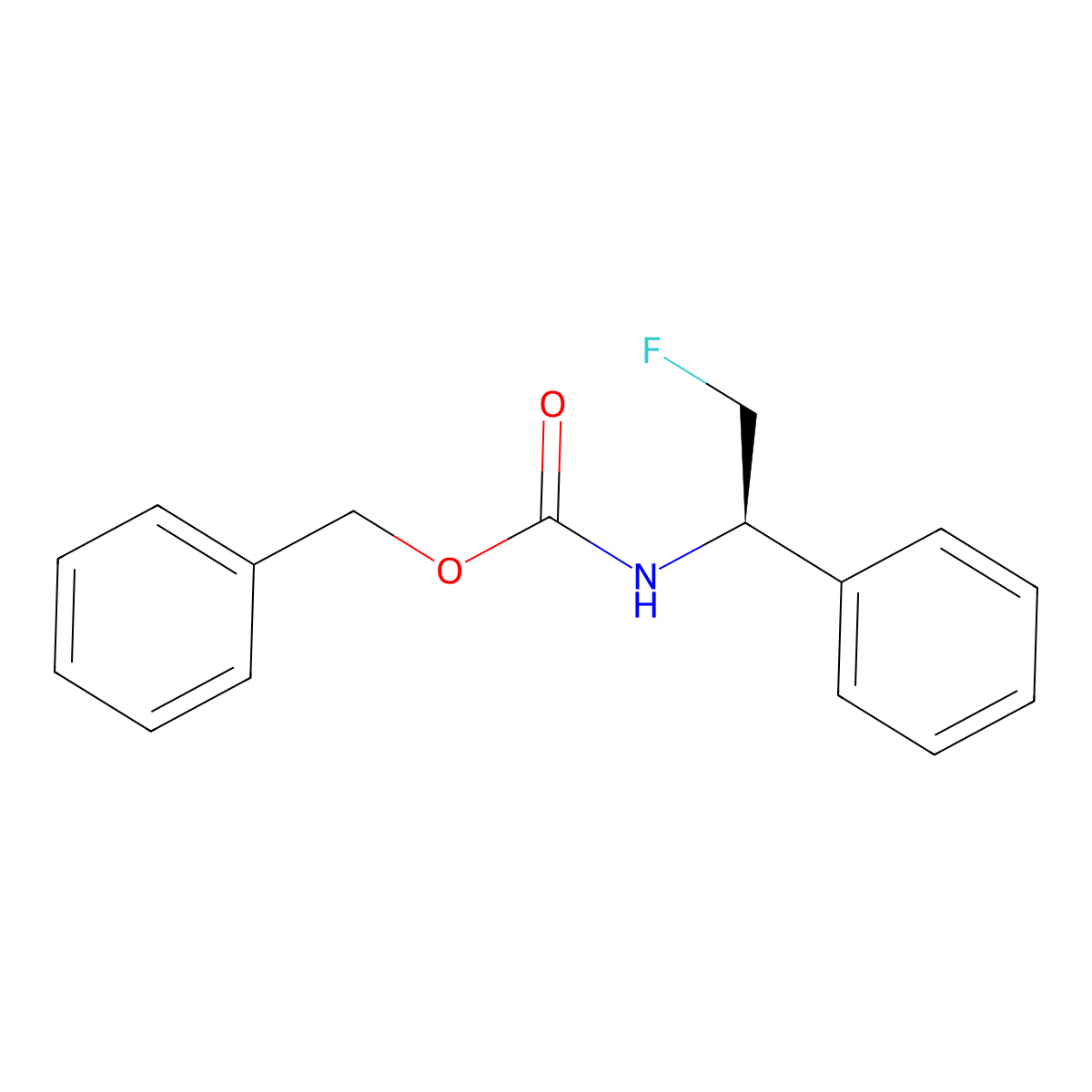 benzyl N-[(1R)-2-fluoro-1-phenylethyl]carbamate molecular structure, CAS 2679809-62-0