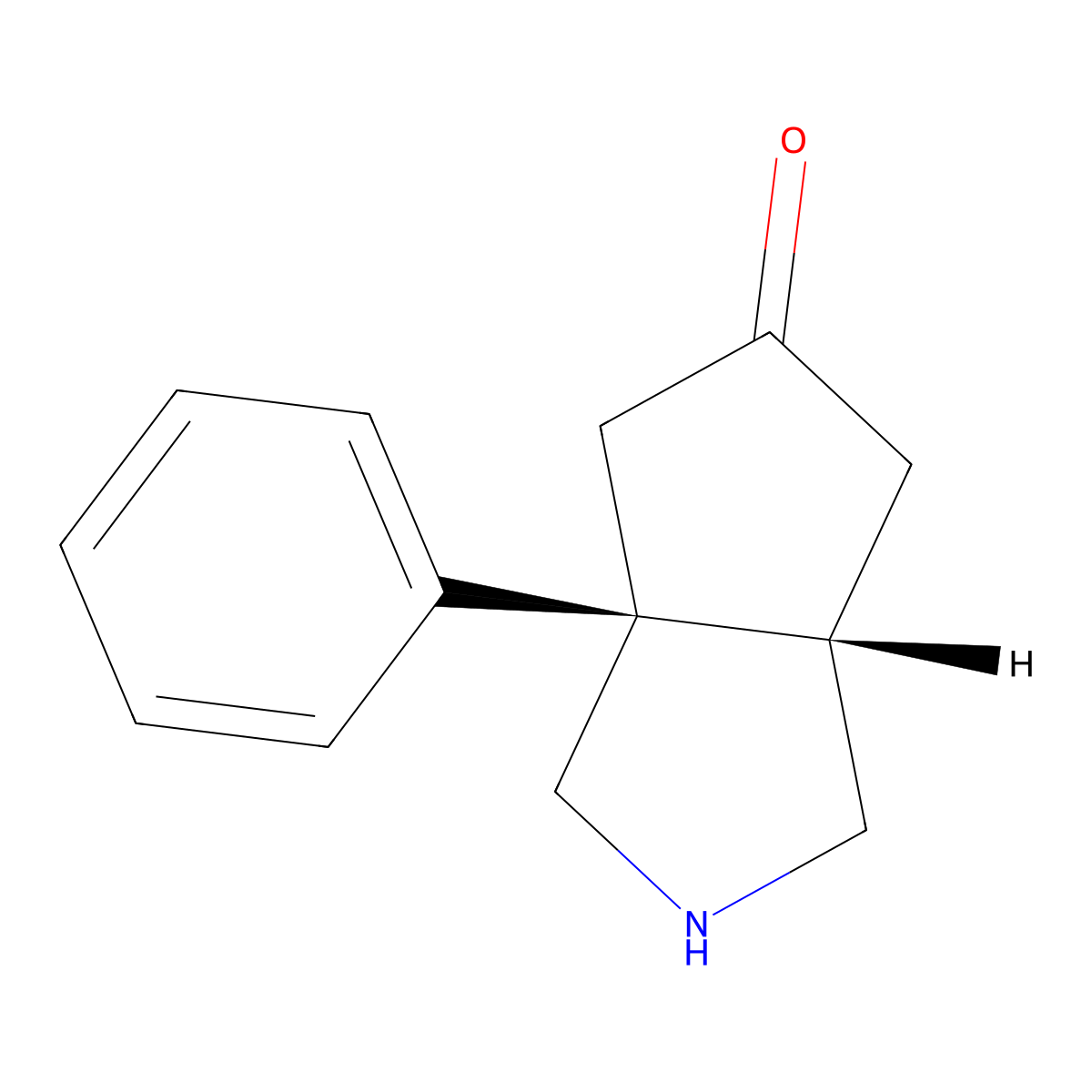 rac-(3aR,6aS)-3a-phenyl-octahydrocyclopenta[c]pyrrol-5-one molecular structure, CAS 2679809-75-5