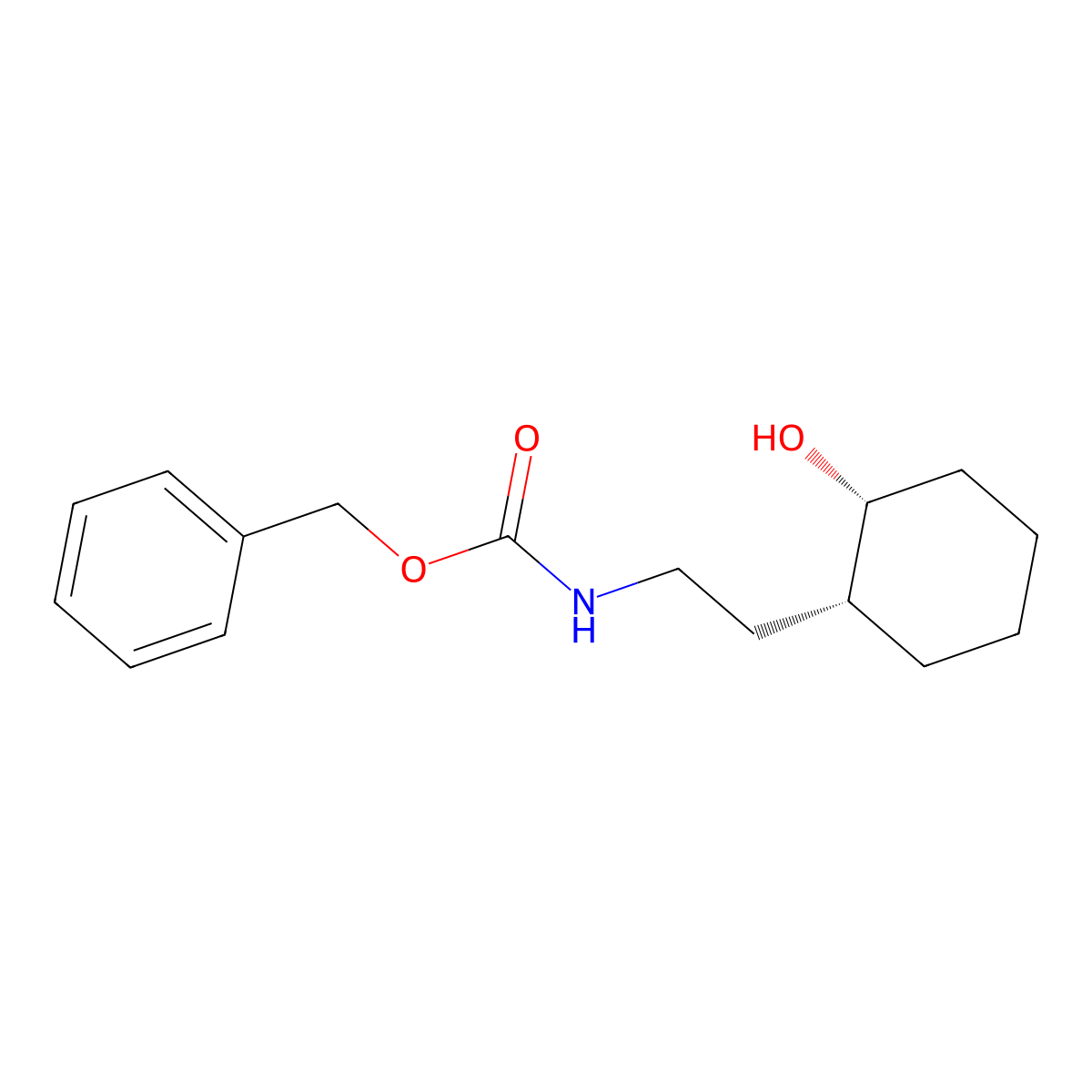 rac-benzyl N-{2-[(1R,2R)-2-hydroxycyclohexyl]ethyl}carbamate molecular structure, CAS 2679811-79-9