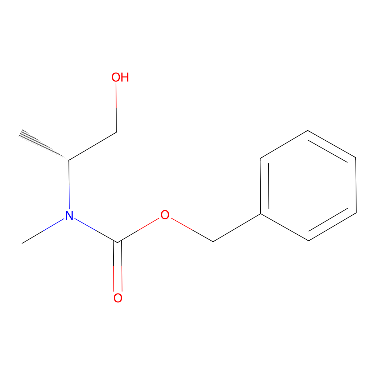 benzyl N-[(2R)-1-hydroxypropan-2-yl]-N-methylcarbamate molecular structure, CAS 2679812-11-2