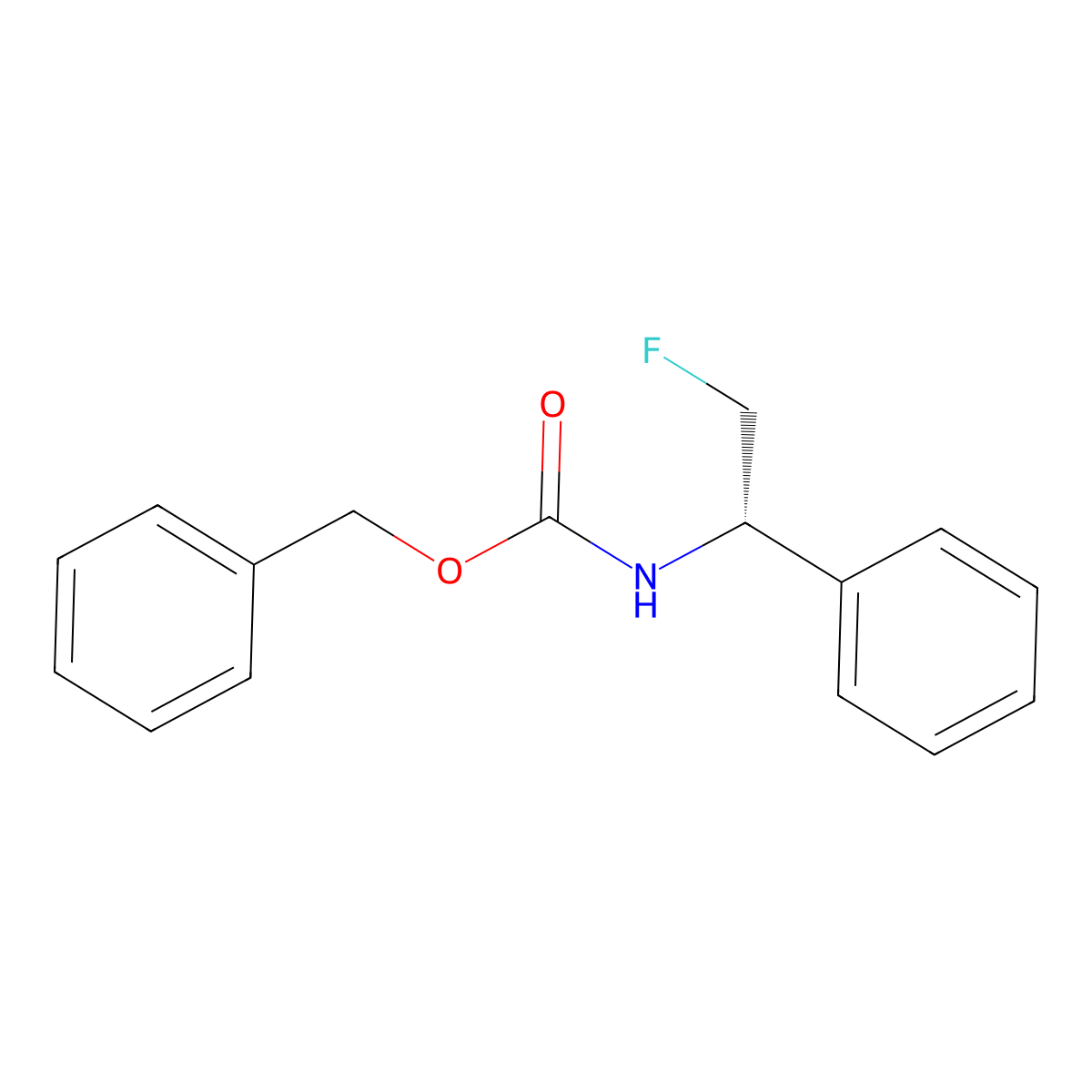 benzyl N-[(1S)-2-fluoro-1-phenylethyl]carbamate molecular structure, CAS 2679812-76-9