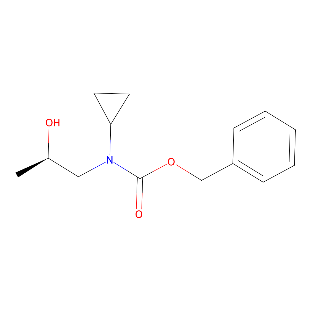 benzyl N-cyclopropyl-N-[(2R)-2-hydroxypropyl]carbamate molecular structure, CAS 2679812-85-0