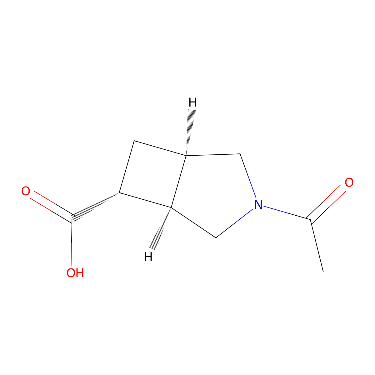 rac-(1R,5R,6R)-3-acetyl-3-azabicyclo[3.2.0]heptane-6-carboxylic acid molecular structure, CAS 2679812-90-7