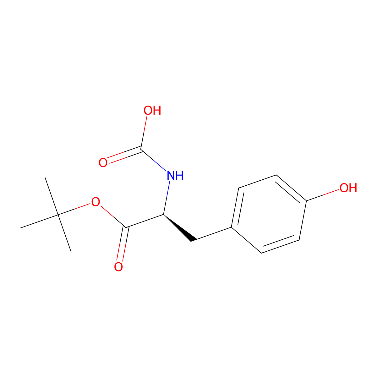 [(2S)-1-(tert-butoxy)-3-(4-hydroxyphenyl)-1-oxopropan-2-yl]carbamic acid molecular structure, CAS 2679812-97-4