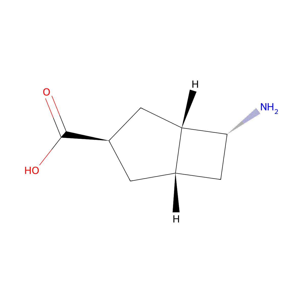 rac-(1R,3S,5R,6S)-6-aminobicyclo[3.2.0]heptane-3-carboxylic acid molecular structure, CAS 2679816-79-4