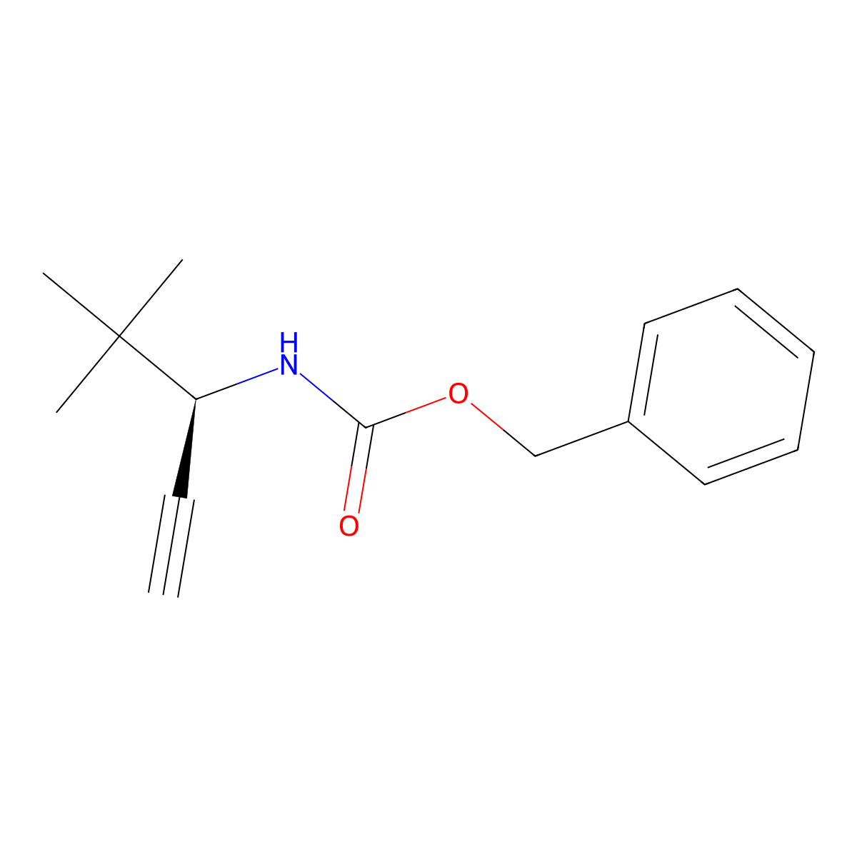 benzyl N-[(3R)-4,4-dimethylpent-1-yn-3-yl]carbamate molecular structure, CAS 2679817-36-6
