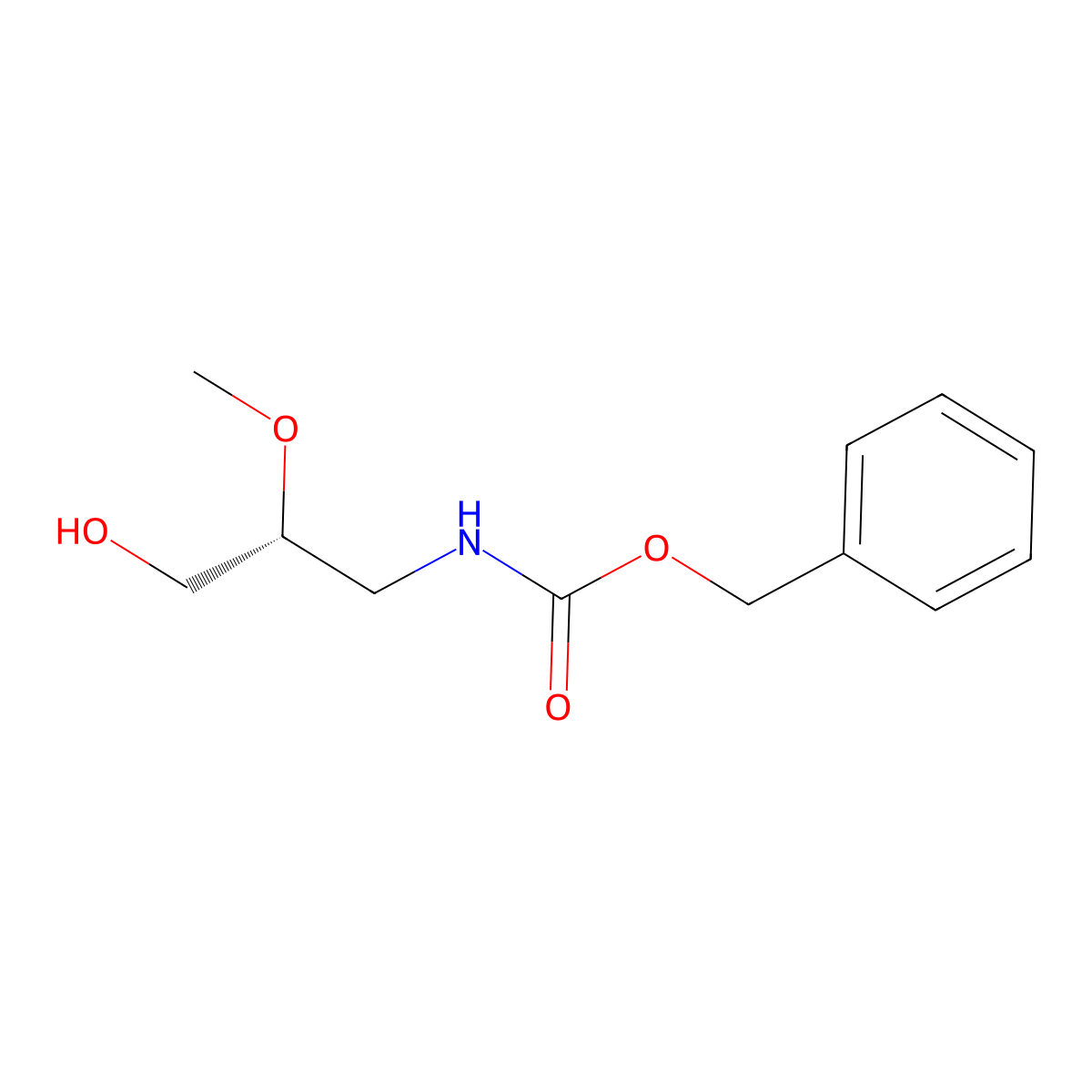 benzyl N-[(2R)-3-hydroxy-2-methoxypropyl]carbamate molecular structure, CAS 2679817-40-2