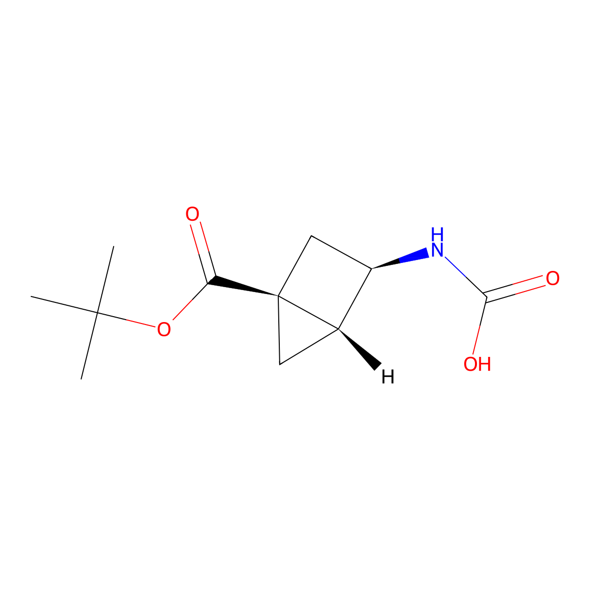rac-[(1R,2R,4S)-4-[(tert-butoxy)carbonyl]bicyclo[2.1.0]pentan-2-yl]carbamic acid molecular structure, CAS 2679822-81-0