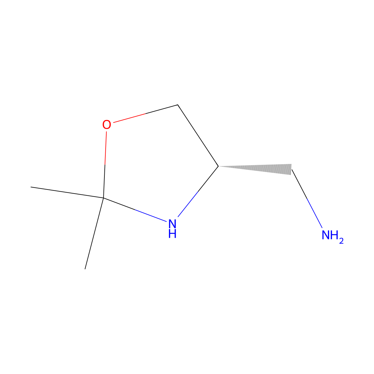 1-[(4S)-2,2-dimethyl-1,3-oxazolidin-4-yl]methanamine molecular structure, CAS 2679823-13-1