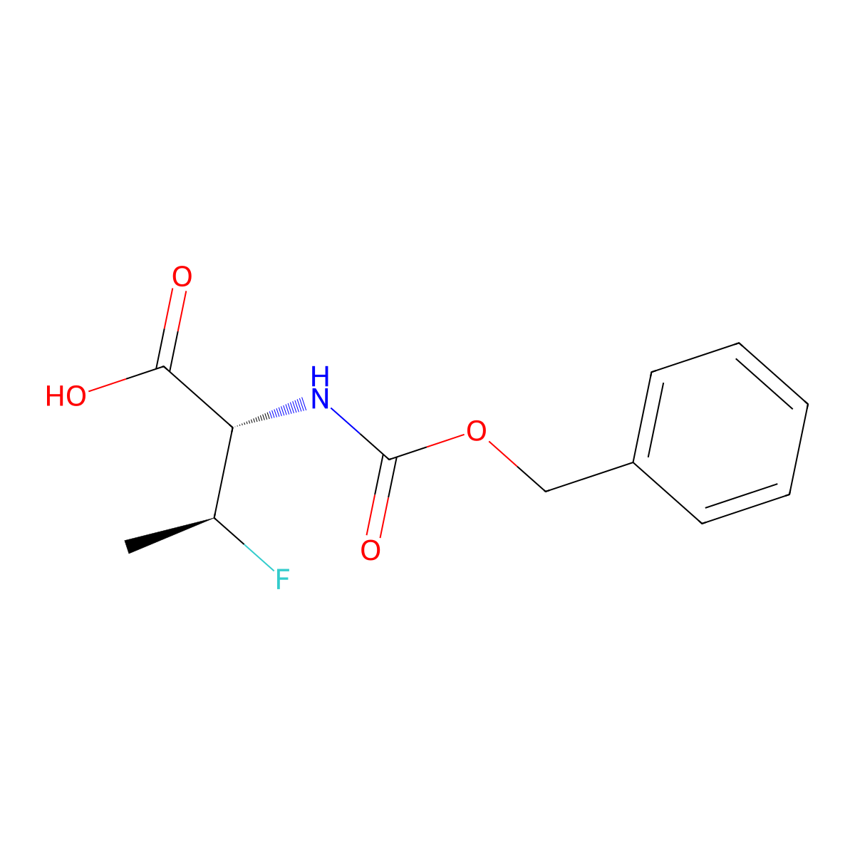 (2S,3S)-2-{[(benzyloxy)carbonyl]amino}-3-fluorobutanoic acid molecular structure, CAS 2679823-56-2