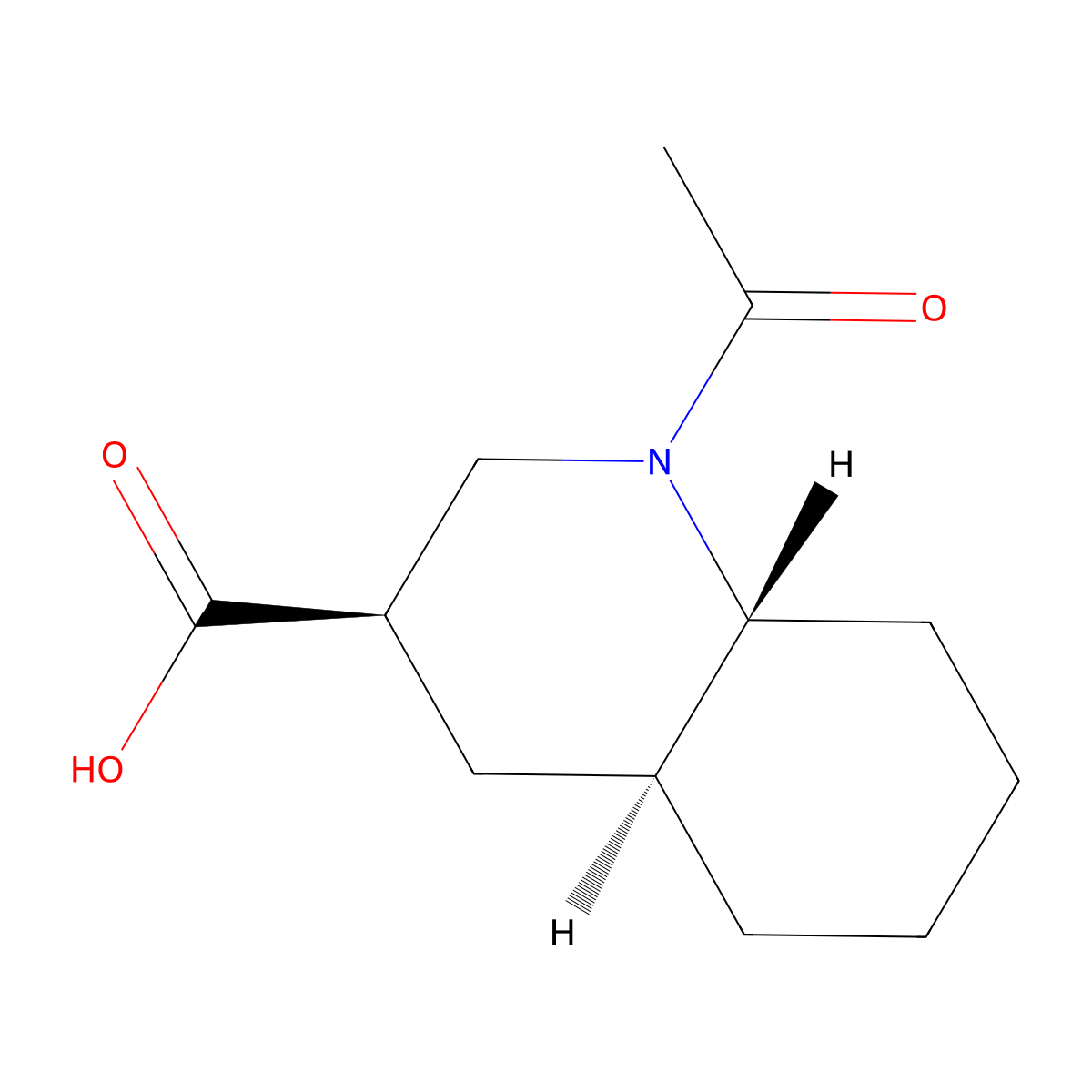 rac-(3R,4aS,8aR)-1-acetyl-decahydroquinoline-3-carboxylic acid molecular structure, CAS 2679823-77-7