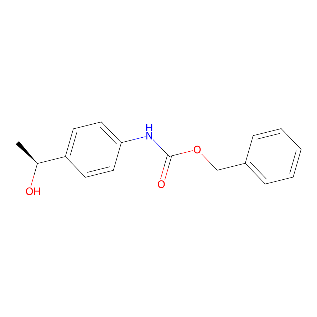 benzyl N-{4-[(1S)-1-hydroxyethyl]phenyl}carbamate molecular structure, CAS 2679823-85-7