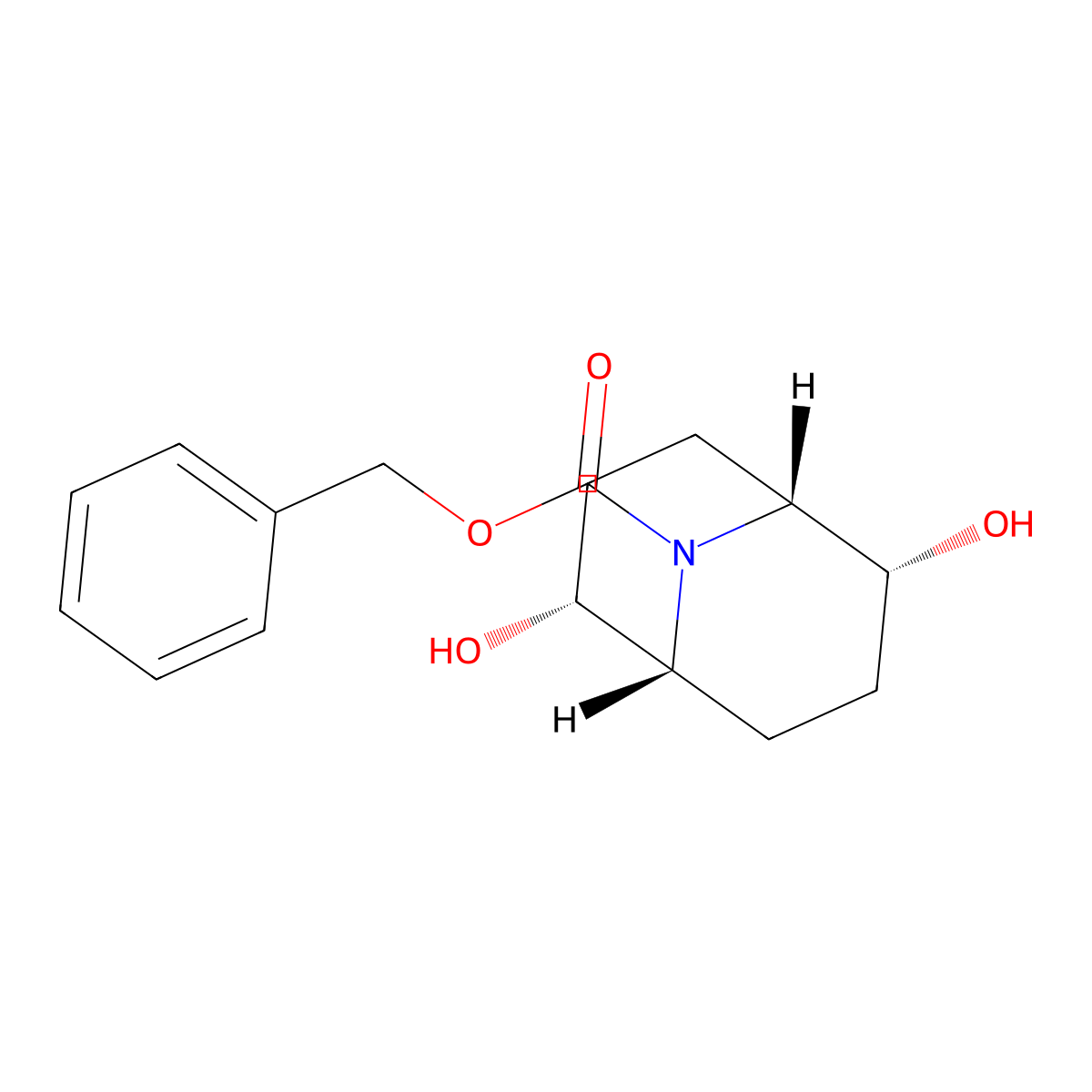 rac-benzyl (1R,2R,5R,6R)-2,6-dihydroxy-9-azabicyclo[3.3.1]nonane-9-carboxylate molecular structure, CAS 2679825-61-5