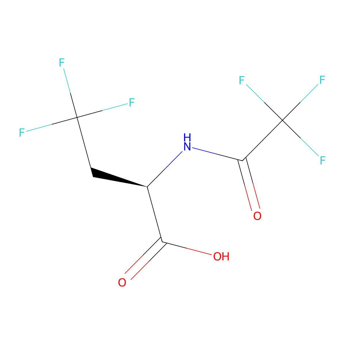 (2R)-4,4,4-trifluoro-2-(trifluoroacetamido)butanoic acid molecular structure, CAS 2679825-63-7