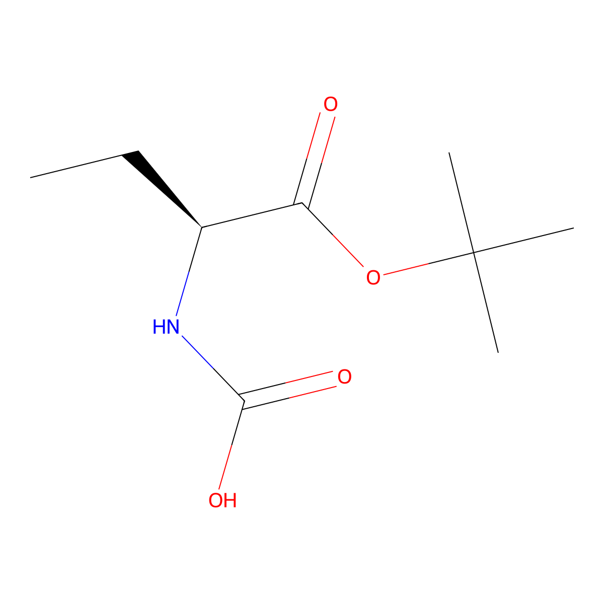 [(2S)-1-(tert-butoxy)-1-oxobutan-2-yl]carbamic acid molecular structure, CAS 2679826-02-7