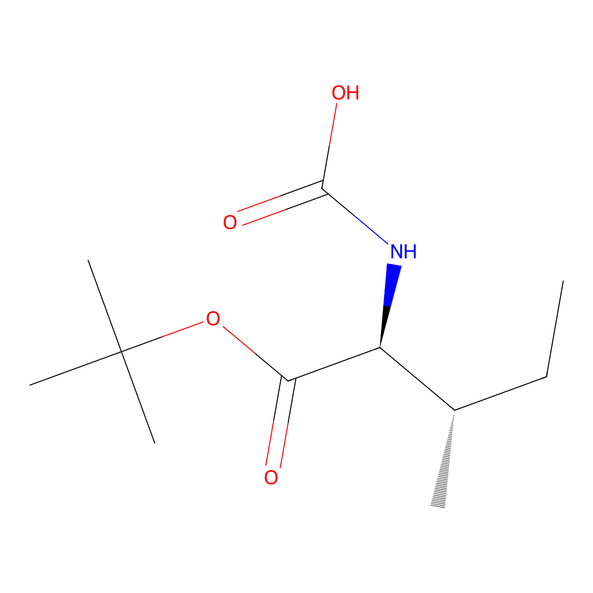 [(2S,3S)-1-(tert-butoxy)-3-methyl-1-oxopentan-2-yl]carbamic acid molecular structure, CAS 2679826-94-7