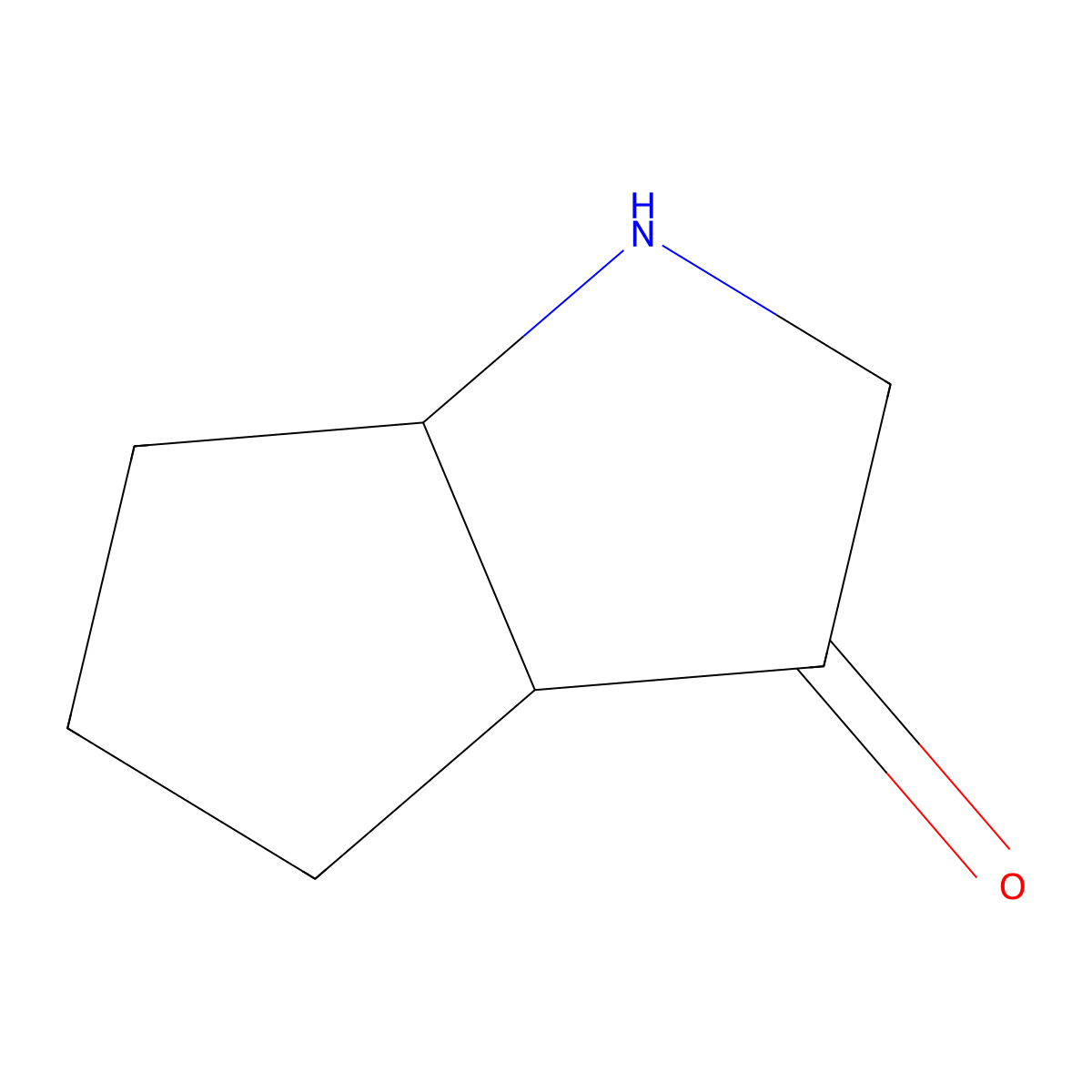 rac-(3aR,6aS)-octahydrocyclopenta[b]pyrrol-3-one molecular structure, CAS 2679827-83-7