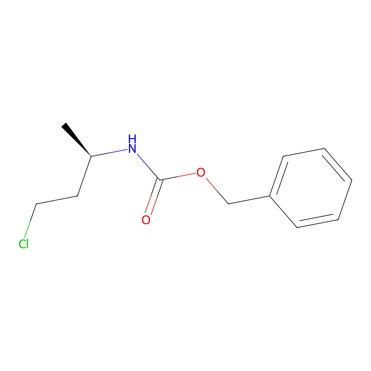 benzyl N-[(2R)-4-chlorobutan-2-yl]carbamate molecular structure, CAS 2679827-92-8