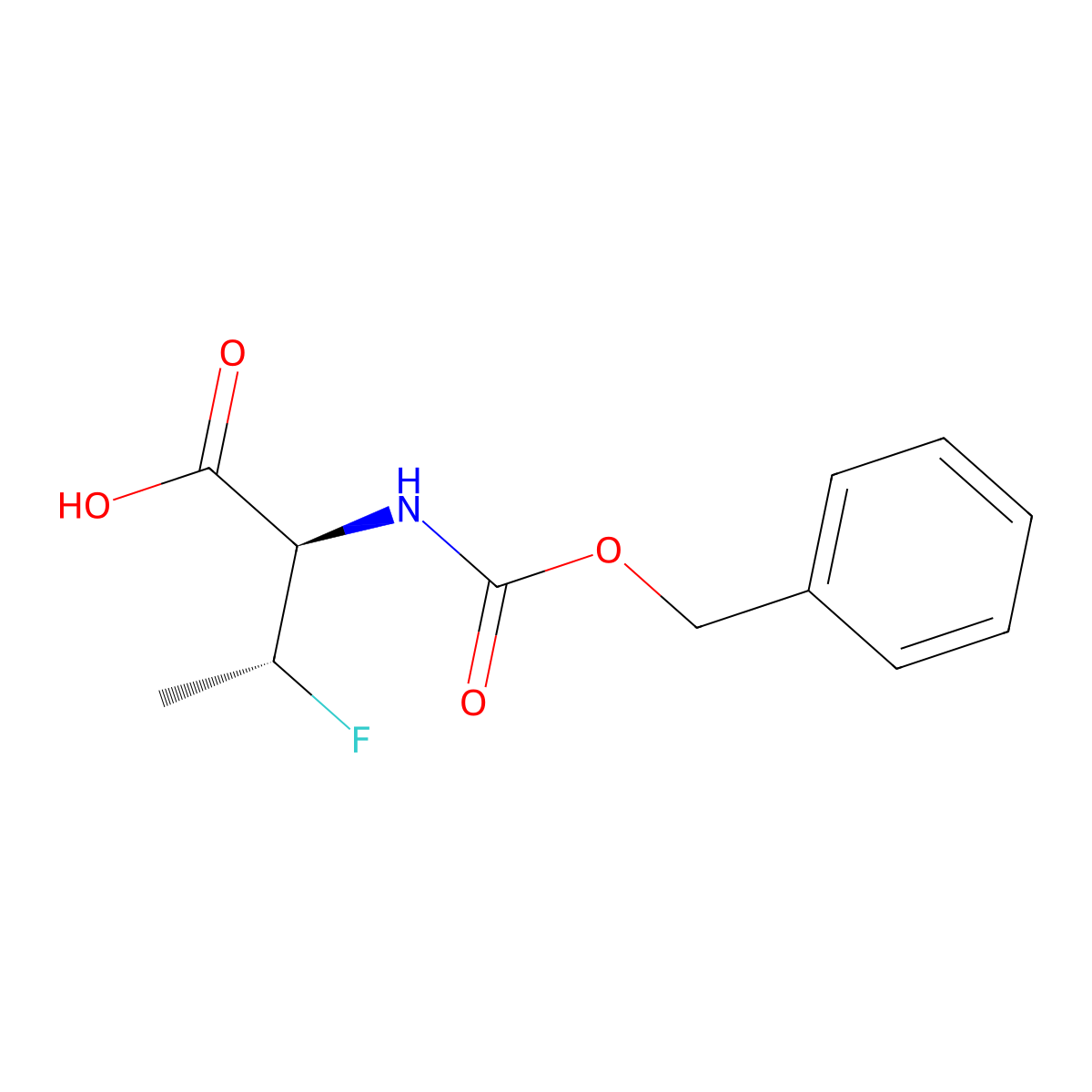 (2R,3R)-2-{[(benzyloxy)carbonyl]amino}-3-fluorobutanoic acid molecular structure, CAS 2679828-10-3