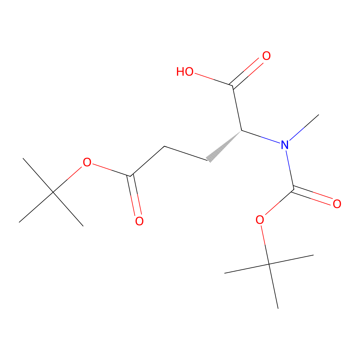 (2R)-5-(tert-butoxy)-2-{[(tert-butoxy)carbonyl](methyl)amino}-5-oxopentanoic acid molecular structure, CAS 2679828-35-2