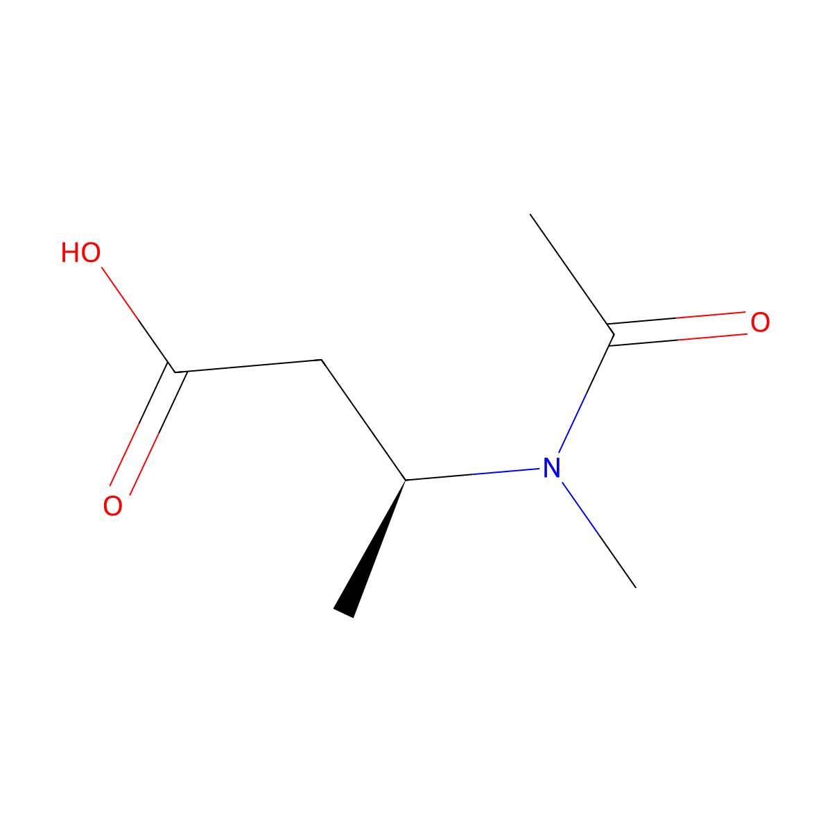 (3S)-3-(N-methylacetamido)butanoic acid molecular structure, CAS 2679828-46-5