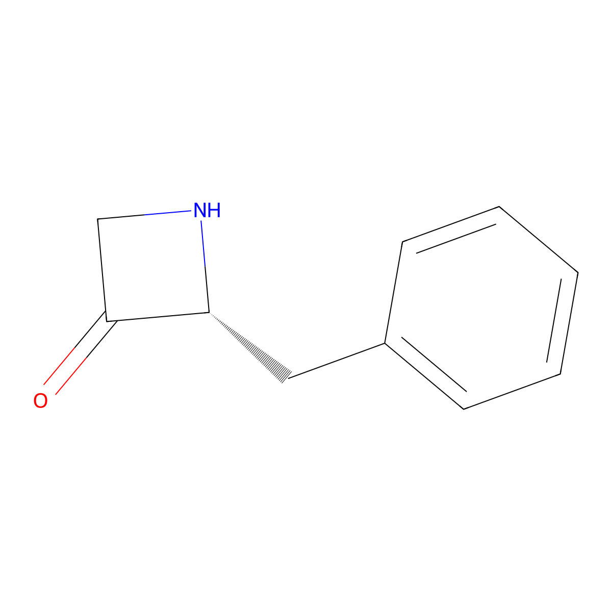 (2R)-2-benzylazetidin-3-one molecular structure, CAS 2679828-50-1