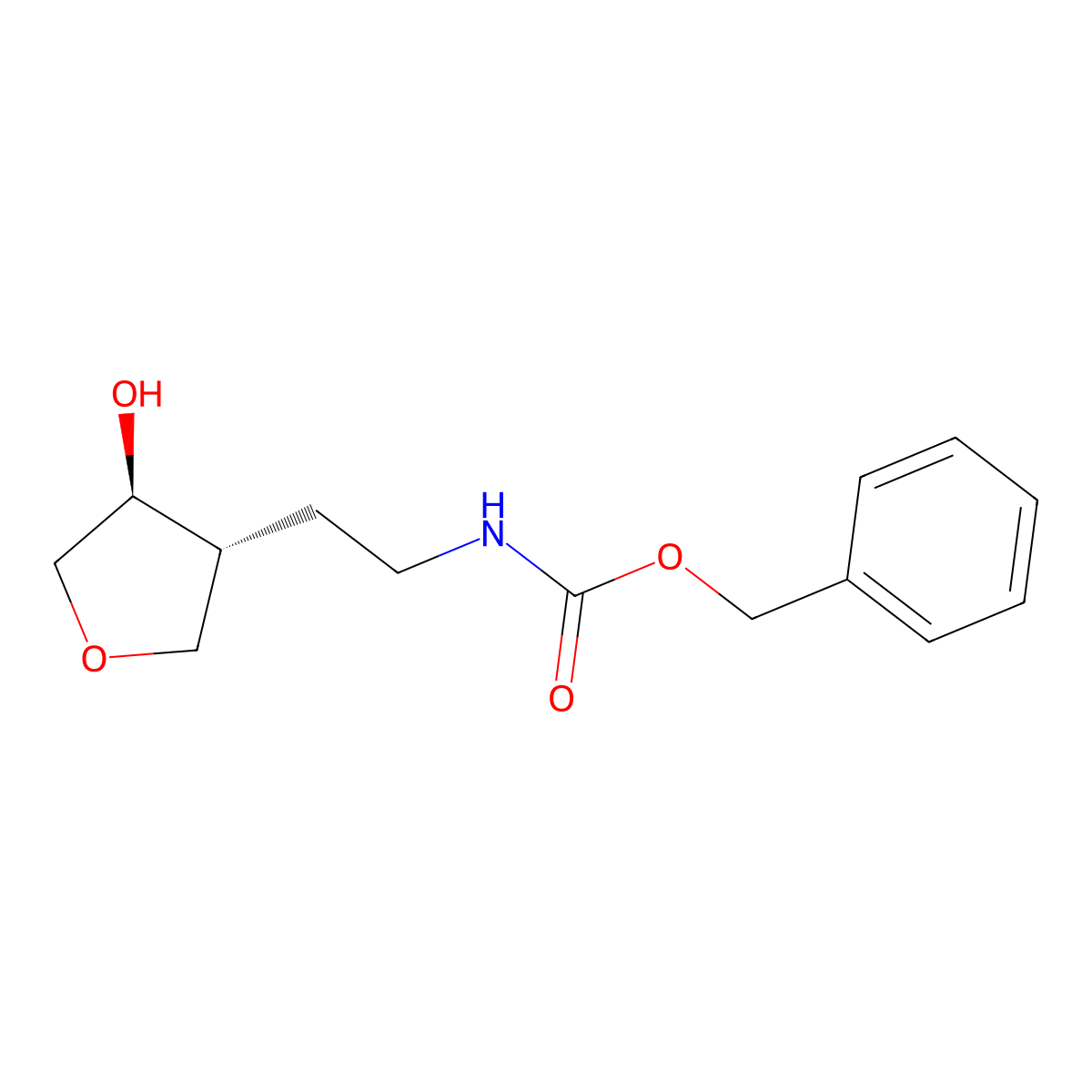 rac-benzyl N-{2-[(3R,4S)-4-hydroxyoxolan-3-yl]ethyl}carbamate molecular structure, CAS 2679828-52-3