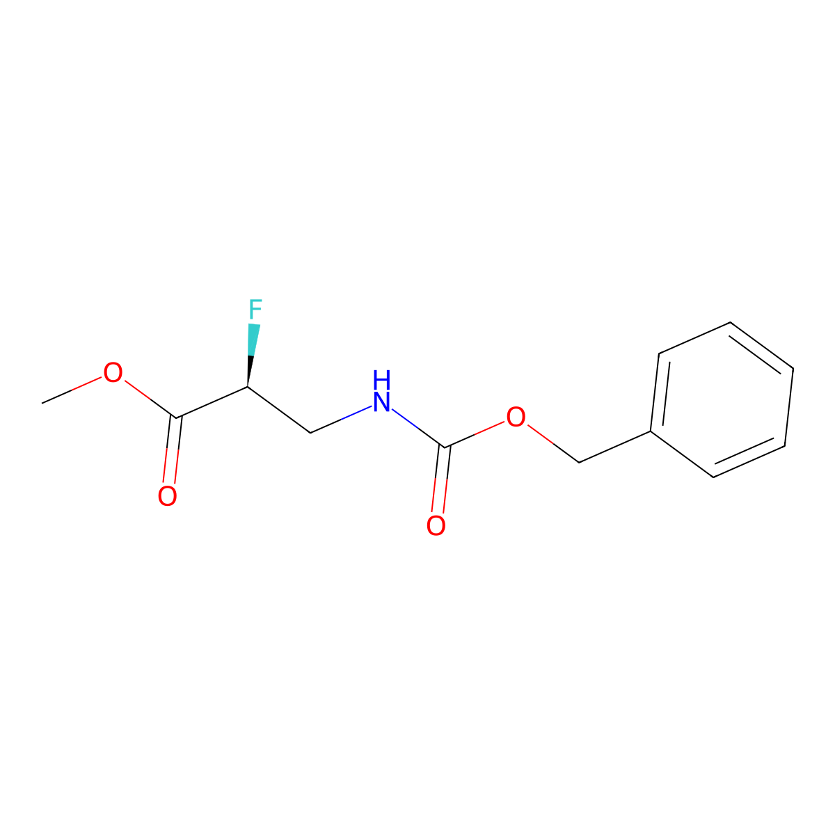 methyl (2S)-3-{[(benzyloxy)carbonyl]amino}-2-fluoropropanoate molecular structure, CAS 2679829-53-7