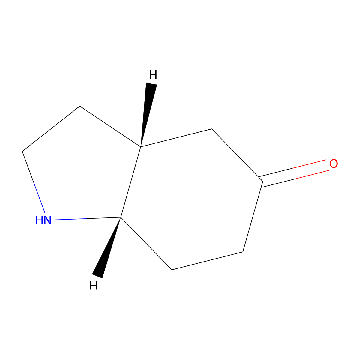 rac-(3aR,7aS)-octahydro-1H-indol-5-one molecular structure, CAS 2679831-13-9