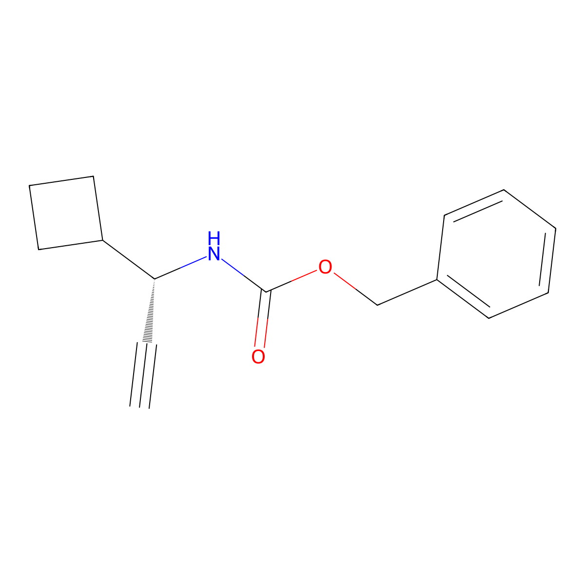 benzyl N-[(1S)-1-cyclobutylprop-2-yn-1-yl]carbamate molecular structure, CAS 2679831-15-1