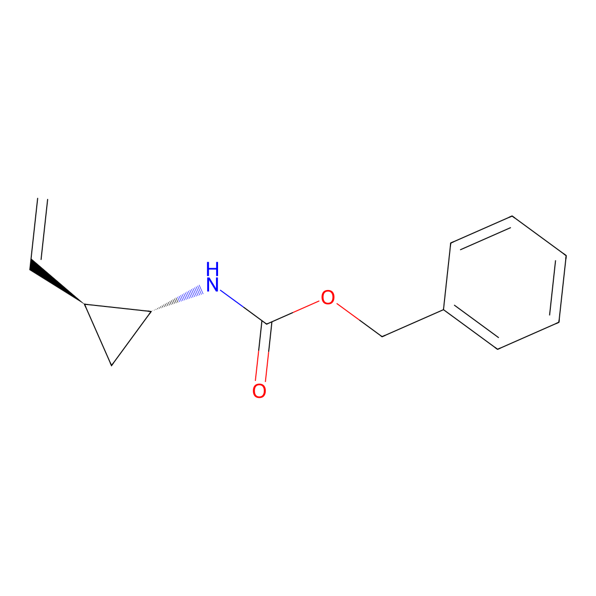 rac-benzyl N-[(1R,2S)-2-ethenylcyclopropyl]carbamate molecular structure, CAS 2679831-16-2