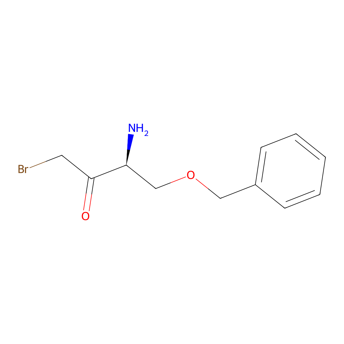 (3S)-3-amino-4-(benzyloxy)-1-bromobutan-2-one molecular structure, CAS 2679831-47-9