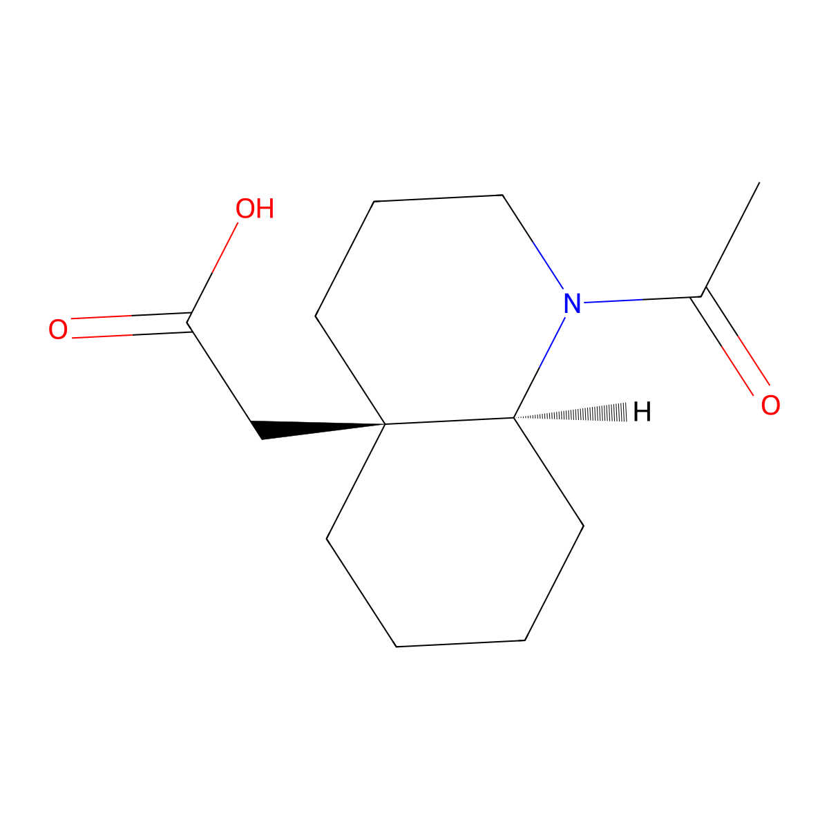 rac-2-[(4aR,8aS)-1-acetyl-decahydroquinolin-4a-yl]acetic acid molecular structure, CAS 2679831-71-9