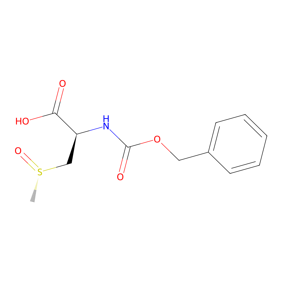 (2R)-2-{[(benzyloxy)carbonyl]amino}-3-[(S)-methanesulfinyl]propanoic acid molecular structure, CAS 2679831-75-3