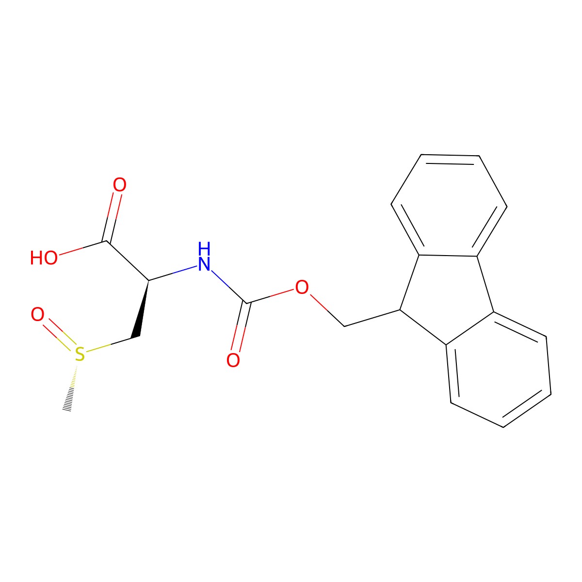 (2R)-2-({[(9H-fluoren-9-yl)methoxy]carbonyl}amino)-3-[(S)-methanesulfinyl]propanoic acid molecular structure, CAS 2679832-51-8