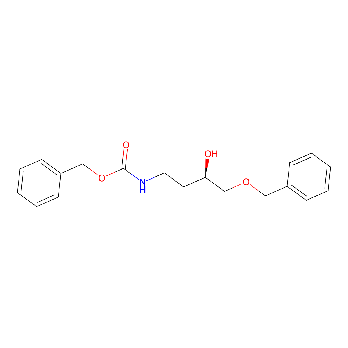 benzyl N-[(3R)-4-(benzyloxy)-3-hydroxybutyl]carbamate molecular structure, CAS 2679835-15-3